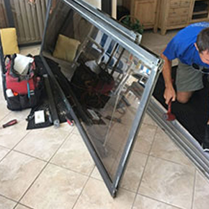 sliding glass door frame repair Parkway